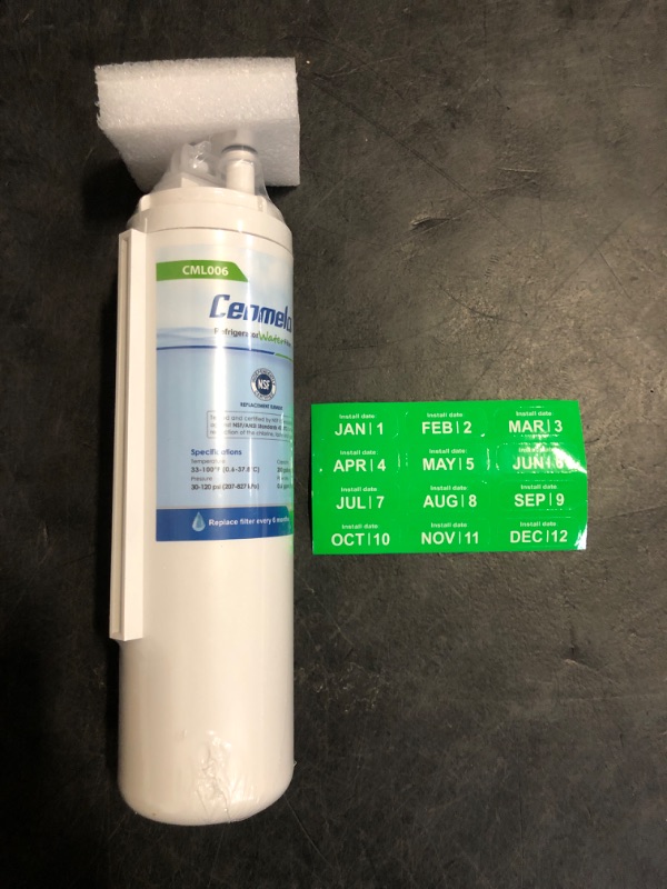 Photo 1 of WF3CB Replacement Water Filter, Compatible with Frigidaire WF3CB, Pure Source 3, 706465, 242069601, 242086201, 242017800, WF425, Height 9 inches, Pack of 1