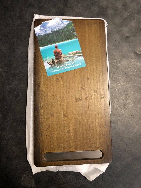 Photo 1 of Ibyx Elegant Sliding Tray for Your Coffee Maker & Heavy Kitchen Appliances - Sturdy, Slides Easily from Under The Cabinet (Brown, 7.5”W x 14.5”D)