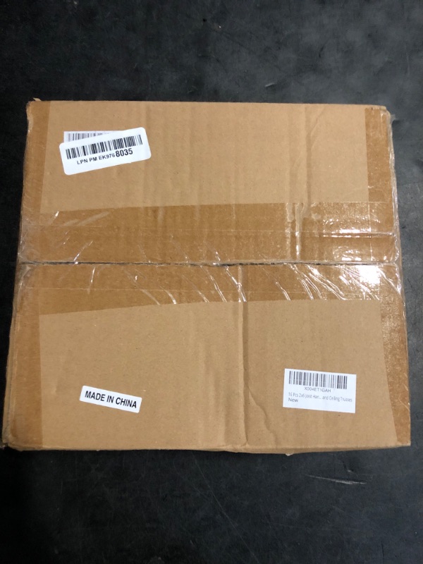Photo 1 of 24 Pcs 2x6 Joist Hangers, for Rafter Hurricane Ties Joist Hangers, Black Powder-Coated , Tie Brackets for Floor Deck and Ceiling Trusses