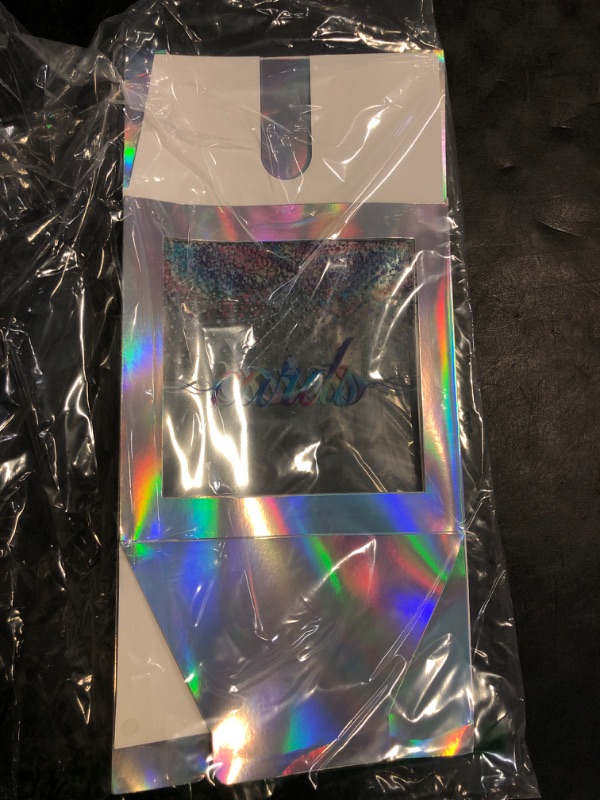 Photo 1 of WNINK Iridescent Clear Gift Cards Box, Cards Receiving Box For Birthday, Wedding, Engagement, Bridal or Baby Shower, Graduation, Gender Reveal, Anniversaries Party Decorations Supplies