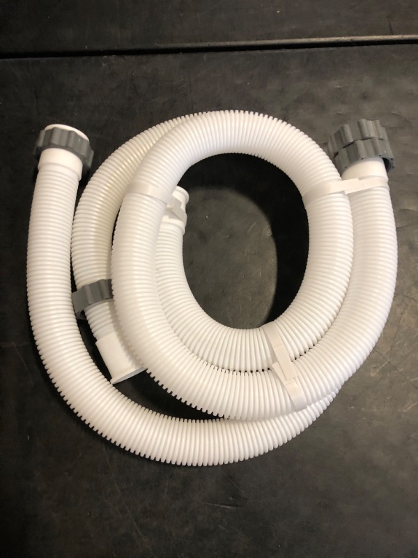 Photo 1 of 2 Pcs Pool Hoses for Above Ground Pools 1 1/2 Inch Diameter 59" Long Pool Pump Hose Replacement Filter Pump Hose Accessories