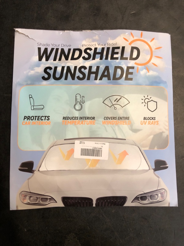 Photo 1 of Custom fit Audi Q7 Windshield Sunshade for 2016-2023 2024 2025 2026 Audi Q7 SUV Shades Cover for Windshield Sun Visor Screen Protector 210T Reflective Blocks UV Rays Cool Car Accessories