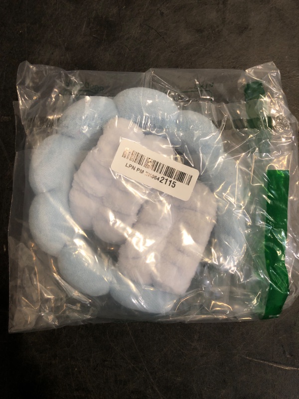 Photo 1 of Spa Headbands for Washing Face, Makeup and Skincare. 3 Pc Set of Skin Care Head band with Wristbands. Puffy Terry Cloth, Non Slip Get Ready Hairband for Women, Teens, Girls. Cute Hair Accessories.