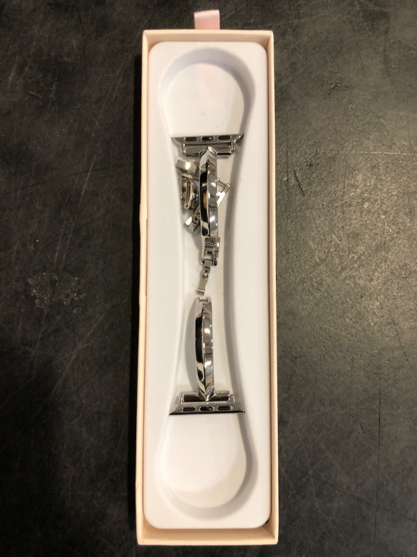 Photo 1 of Missair Thin Band Compatible with Apple Watch 38mm 40mm 41mm 42mm 44mm 45mm 46mm 49mm for Women, Slim Bracelet Designer Dressy Stainless Steel Metal Strap for iWatch Series 10 9 8 7 6 5 4 3 SE Ultra