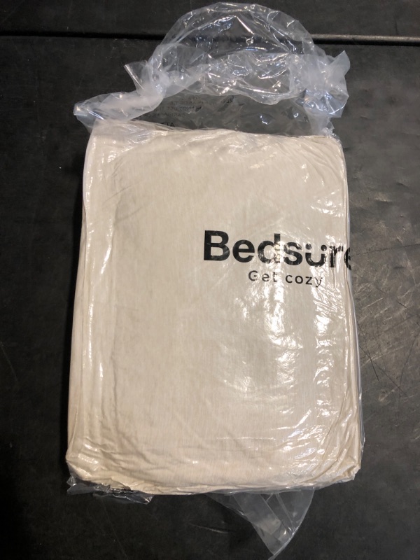 Photo 1 of Bedsure Queen Comforter Set - Beige Comforter Queen Size, Soft Bedding for All Seasons, Cationic Dyed Bedding Set, 3 Pieces, 1 Comforter (90"x90") and 2 Pillow Shams (20"x26"+2")