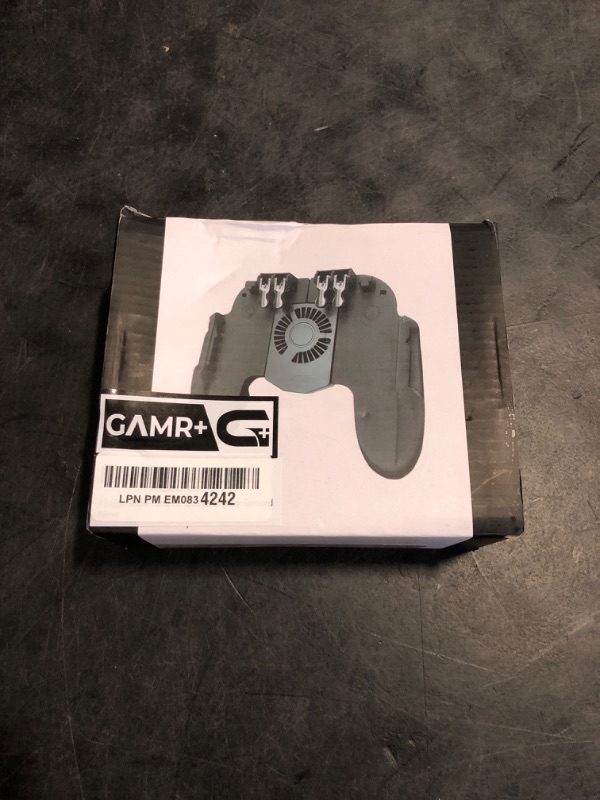 Photo 1 of 4  Usb Mobile Game Controller with Cooling Fan Adjustable Stand for PUBG/Call of Duty/Fotnite [6 Finger Mode] GAMR+ L1R1 L2R2 Gaming Grip Gamepad