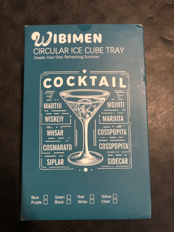 Photo 1 of WIBIMEN Mini Ice Cube Trays, Small Tiny Round Pebble Crushed Nugget Ice Trays for Freezer with Lid - Chilling Drinks Coffee Juice(4 Pack/0.55In - Blue)