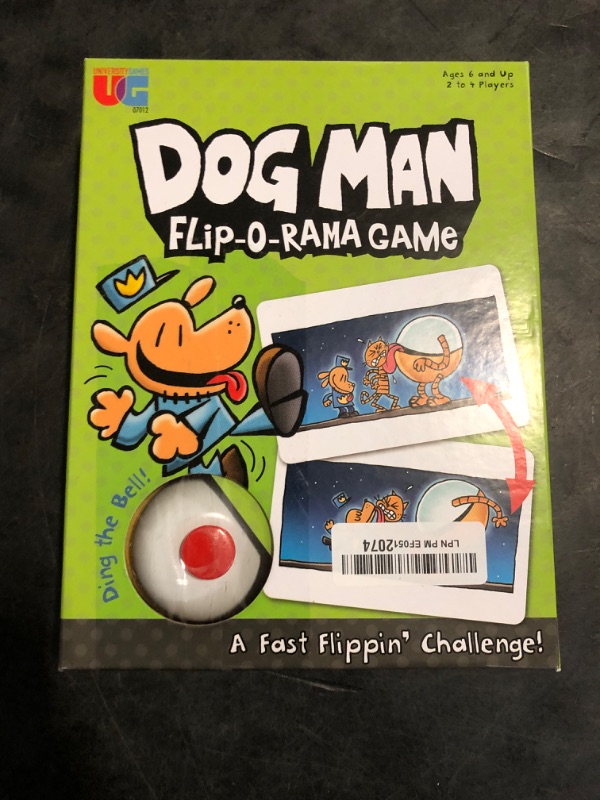 Photo 1 of University Games, Dog Man Flip-o-Rama Card Matching Game, Based on The Dog Man Books Series, for 2 or More Players Ages 6 and Up