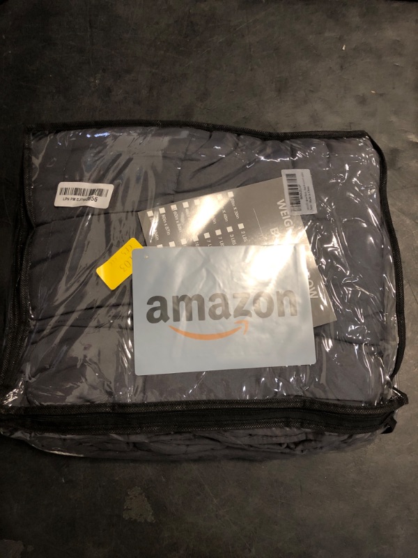 Photo 1 of yescool Weighted Blanket for Adults (20 lbs, 60” x 80”, Grey) Cooling Heavy Blanket for Sleeping Perfect for 190-210 lbs, Queen Size Breathable Blanket with Premium Glass Bead, Machine Washable