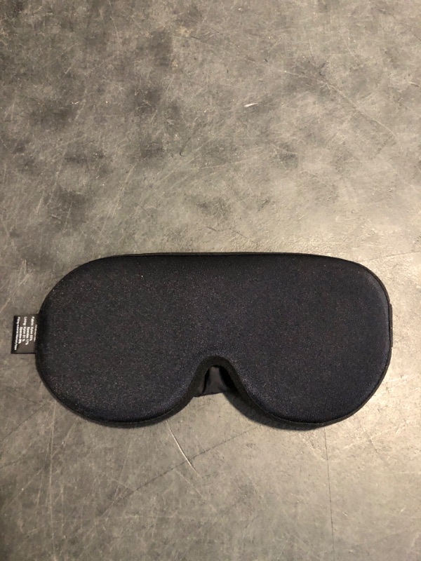 Photo 1 of YFONG Weighted Sleep Mask, Women Men 3D Blocking Lights Sleeping Mask (4.2oz/120g), Pressure Relief Night Sleep Eye Mask with Adjustable Strap, Eye Cover Blindfold for Travel Nap Yoga, Black