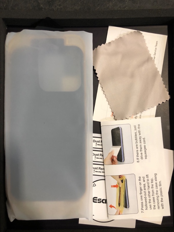 Photo 1 of Esanik 2 Pack Matte Glass Screen Protector for iPhone 16 Pro, [Auto-alignment, auto-dust removal], Anti-Glare & Anti-Fingerprint,Anti-Reflection,Bubble Free, Smooth as Silk, 9H Glass Screen Cover