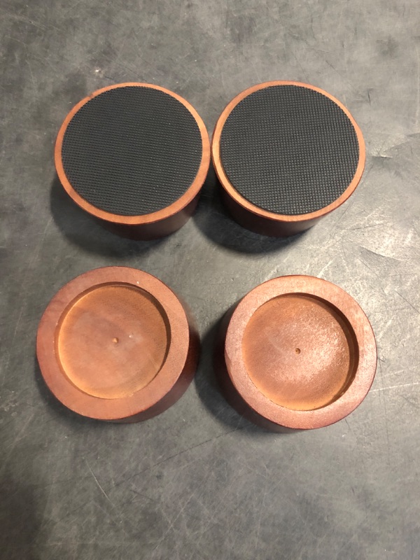 Photo 1 of KOIKEY Furniture Raisers Bed Risers - 2 Inch Wooden Circle Heavy Duty Furniture Height Extenders Lifts for Sofa Couch Desk Chair Table Base Raising Space, Convenient Store and Cleaning, Pack of 4