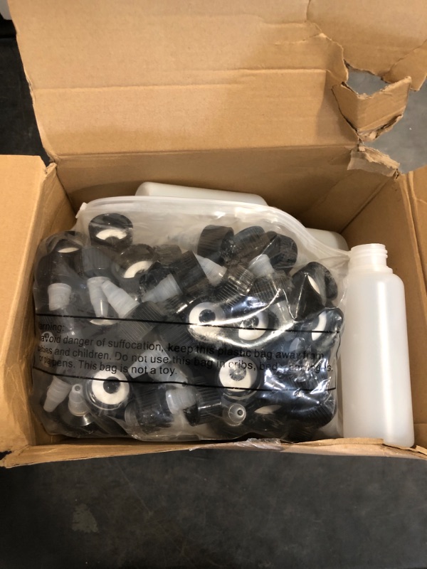 Photo 1 of Epakh 60 Pieces Plastic Squeeze Bottles 4 oz Condiment Dispensing Bottles with Twist Top Cap Sauce Squirt Empty Squeeze Containers for Condiment Cookie Decorating Sauces Arts Crafts Lab Oil