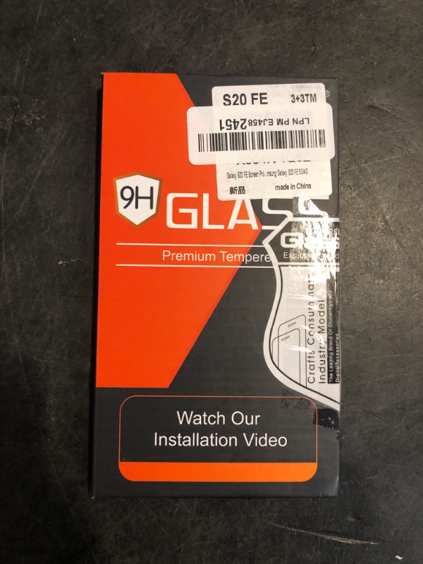 Photo 1 of Galaxy S20 FE Screen Protector and Camera Protector, [3 Screen Protectors+3 Camera Protectors][Support Fingerprint] Tempered Glass Screen Protector for Samsung Galaxy S20 FE 5G/4G