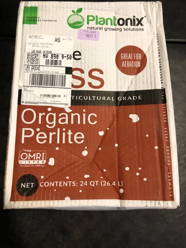 Photo 1 of Perlite Bliss (24 Qts) - Organic Perlite for Plants - Coarse Perlite Bulk Soil Amendment - Chunky Perlite for Plants, Potting Soil, Garden Soil, & Coco Coir - Horticultural Perlite for Gardening