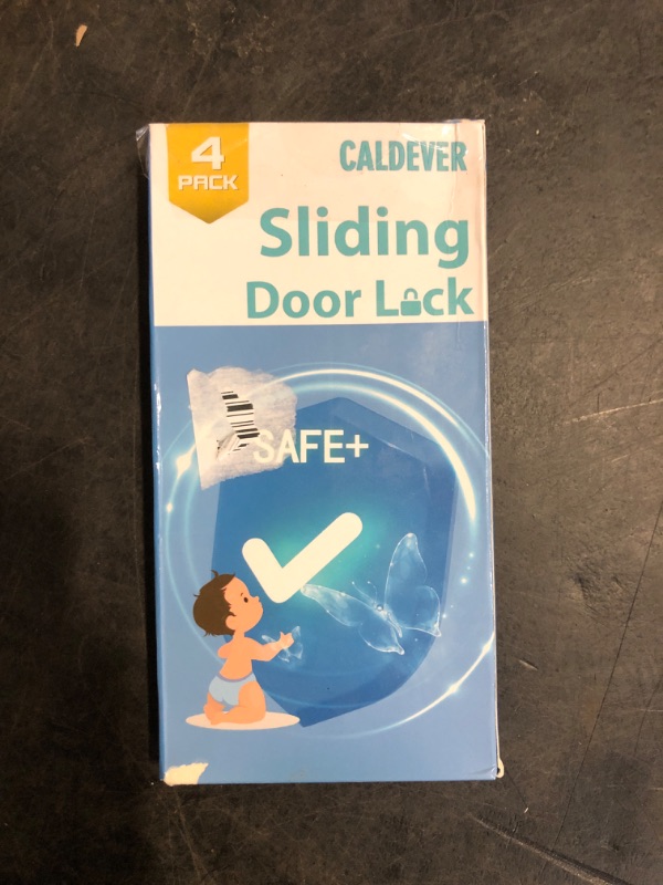 Photo 1 of Patio Glass Sliding Door Lock - 4 Pack Window ChildProof Use Child Safety Locks, Slider Door Security Stop Lock Guard Kids for Home Slide Glass Doors Bar Backyard Closet Cabinet, Proof Window Stopper