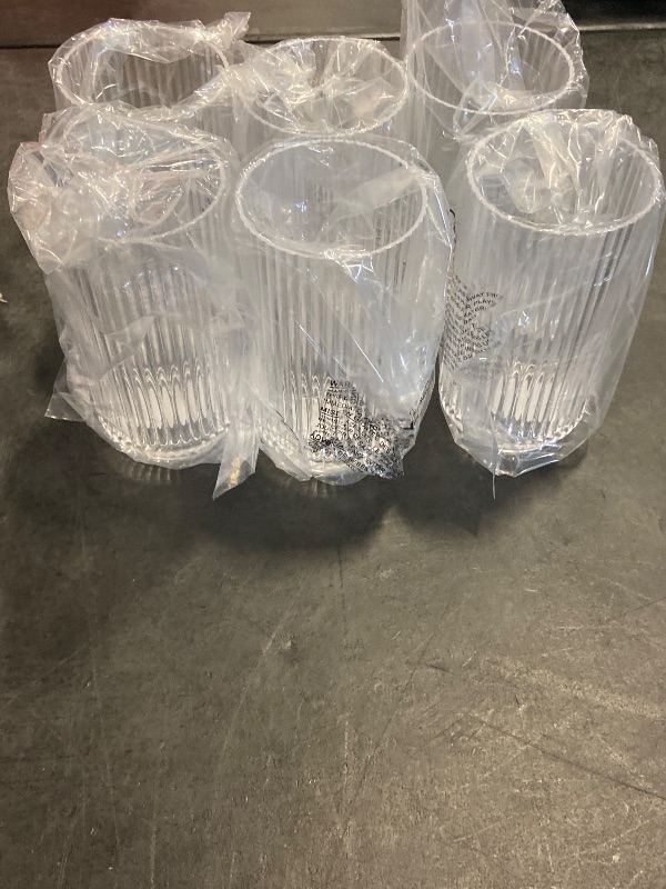 Photo 1 of Abode Homewares TarHong Mesa Premium Plastic Drinkware Jumbo Beverage, 22 Ounce, Clear, Set of 6