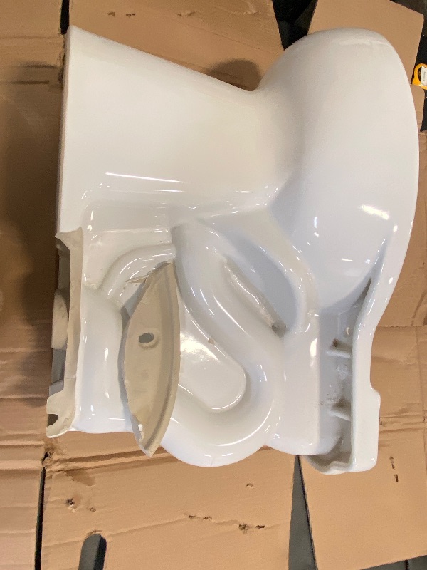 Photo 1 of TOTO Drake Elongated Universal Height TORNADO FLUSH Toilet Bowl with CEFIONTECT, Cotton White - C776CEFG#01