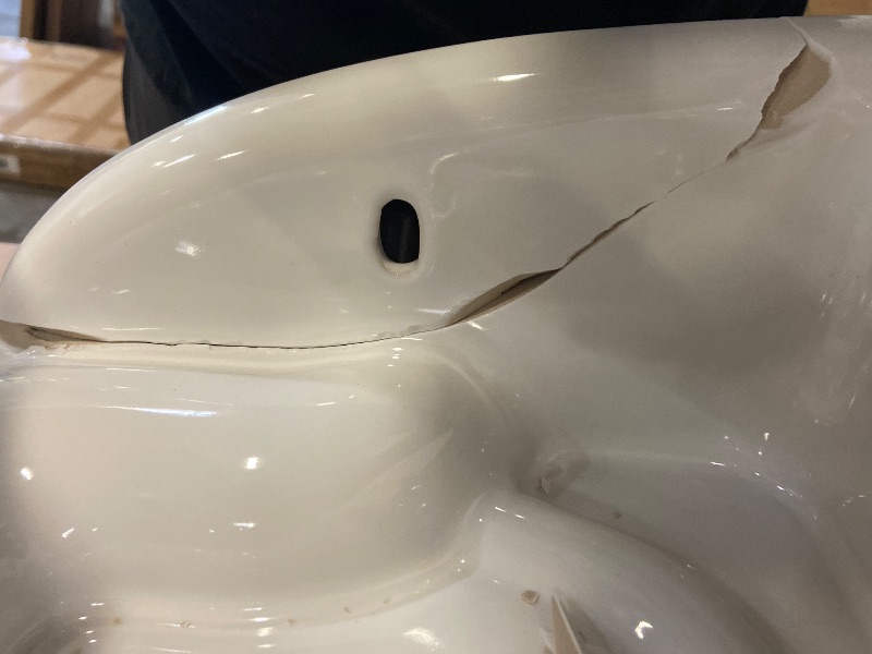 Photo 1 of TOTO Drake Elongated Universal Height TORNADO FLUSH Toilet Bowl with CEFIONTECT, Cotton White - C776CEFG#01