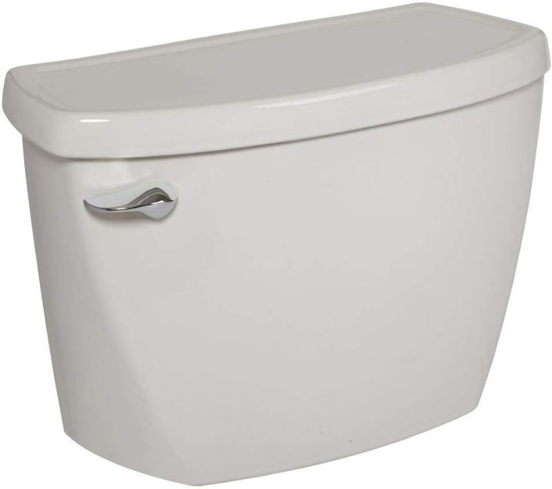 Photo 1 of American Standard 4142.016.020 Yorkville Flushometer Toilet Tank Complete with Coupling Components, White (Tank Only), 9.90 in wide x 17.60 in tall x 22 in deep
