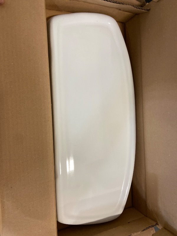 Photo 1 of American Standard 4142.016.020 Yorkville Flushometer Toilet Tank Complete with Coupling Components, White (Tank Only), 9.90 in wide x 17.60 in tall x 22 in deep