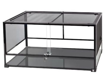 Photo 1 of T-Rex Double Sliding Door Glass Terrarium, 48" L X 18" W X 24" H