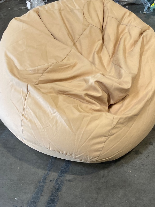 Photo 1 of 2FT Bean Bag Chair, Comfy Bean Bag Chairs with Memory Foam Filled, Fluffy Beanbag Sofa with Dutch Velvet Cover, Teardrop BeanBag Chairs for Living Room, Playroom - Khaki