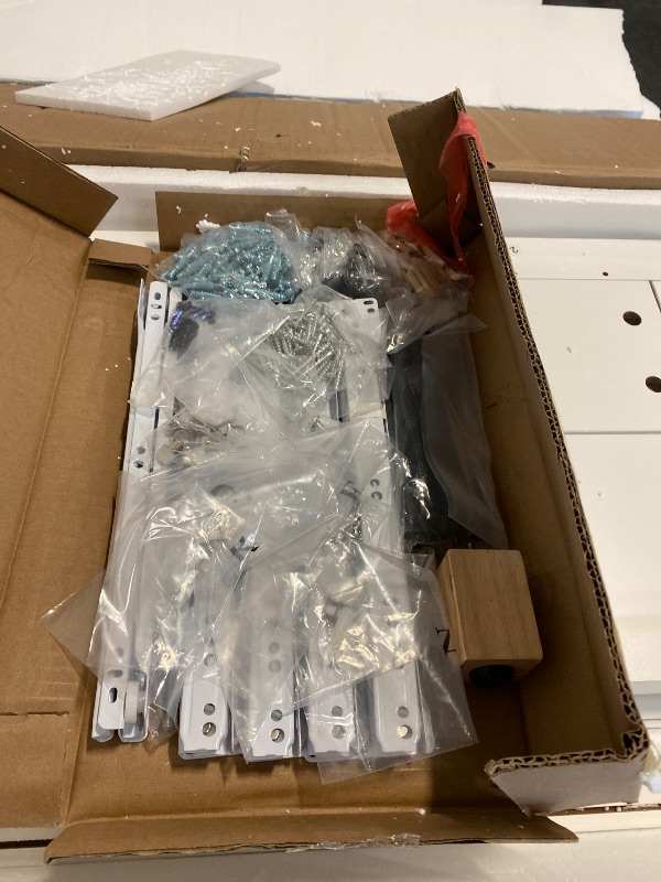 Photo 1 of Farmhouse 5 Drawers Dresser For Bedroom With Sliding Barn Doors