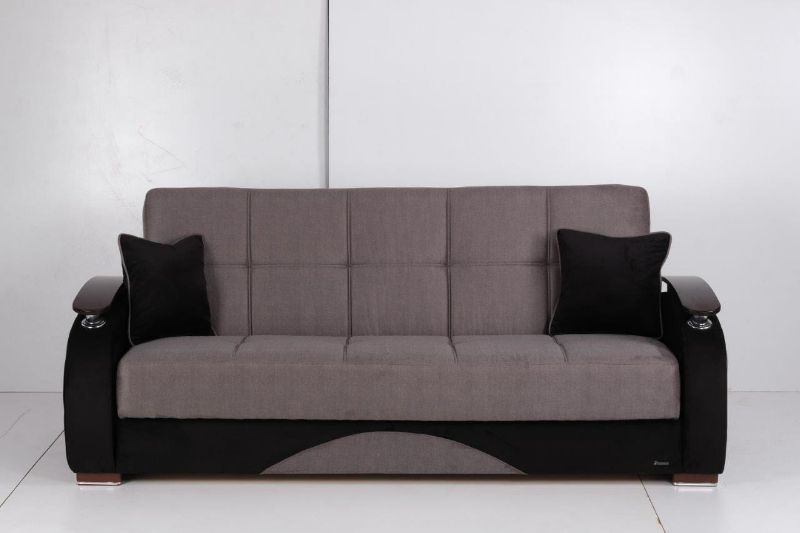 Photo 1 of Yafah Upholstered Convertible Sofabed w/Storage, Gray