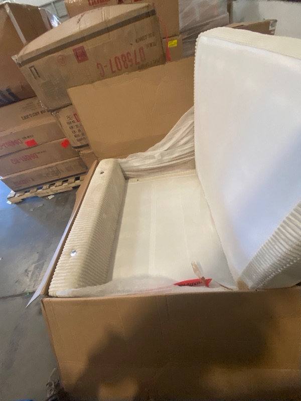 Photo 1 of 1 Mid Section Seat & Cushion set for Sectional GY8555BE/GY/GB-AC. - Sofa it Connects to Brinsley 6 Piece 180" Modern Corduroy Track Arm Modular Sectional Sofa