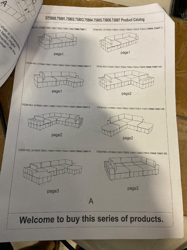 Photo 1 of Corner Section Of an Aneea 8 - Piece Corduroy Sectional - Can Be Used Separately
