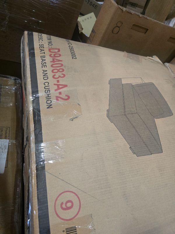 Photo 1 of Gray Armless Chair Base & Cushions With Ottoman - Can Combine With Andreco 6 - Piece Corduroy Sectional