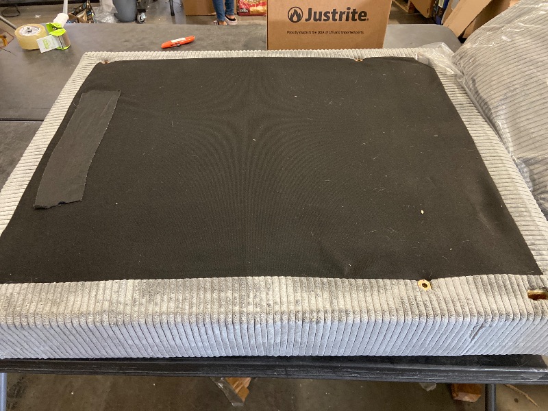 Photo 1 of Gray Armless Chair Base & Cushions With Ottoman - Can Combine With Andreco 6 - Piece Corduroy Sectional