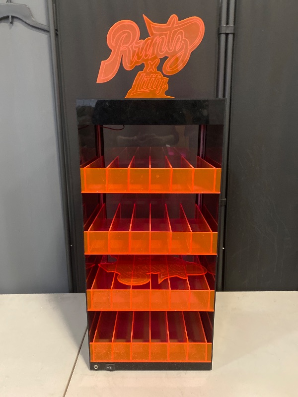 Photo 1 of Acrylic Display Case 12x25 inch 4 Shelfs 6 Rows Per Shelf 
