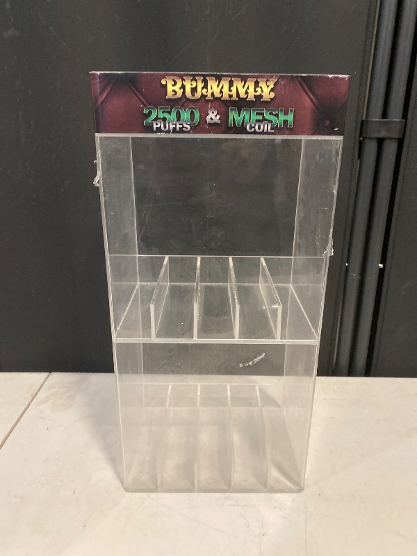 Photo 1 of Acrylic Display Case 7x14.5 inch 2 Shelfs 10 Rows