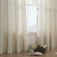 Photo 1 of PHOENIGON Light Filtering Semi-Sheer Faux-Linen Grommet Curtains Curtains 2 Panels Set