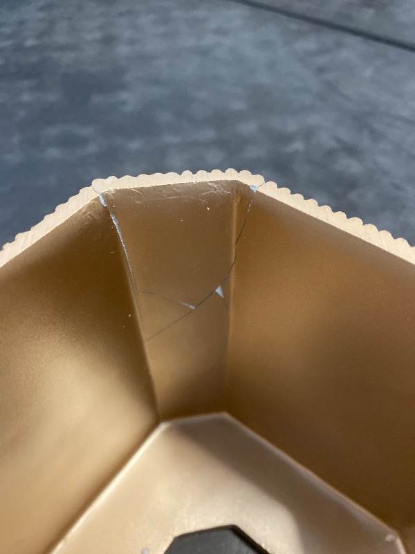 Photo 1 of Nu Steel Boutique Cover,Part of Our Glitz Accessory Set Resin Square Facial Tissue Box Holder for Bathroom Vanity Countertops,Bedroom Dressers-Gold Finish, 5.98" L x 5.98" W x 5.91" H