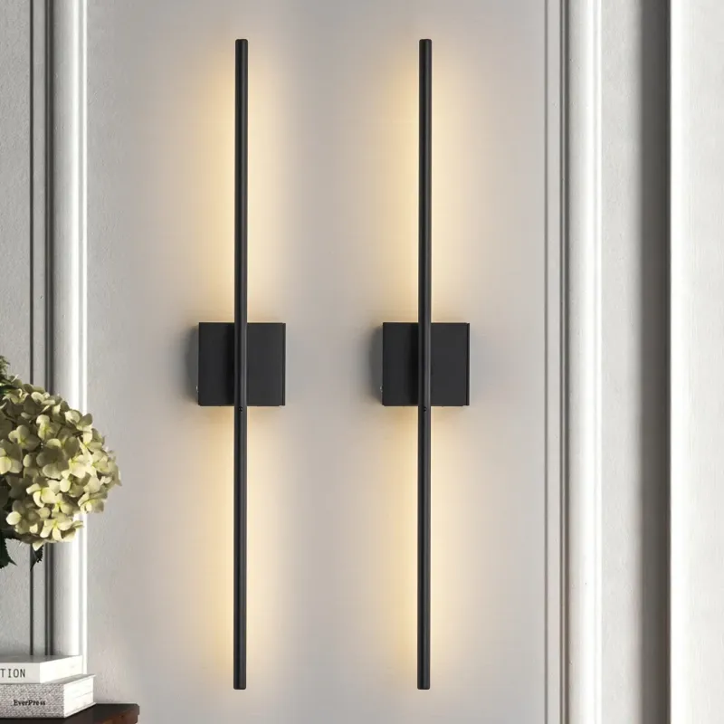 Photo 1 of Dimmable Adjustable Color Temperature Chargeable Rotatable Led Wall Lamp With Touch And Remote Control (Set of 2)
