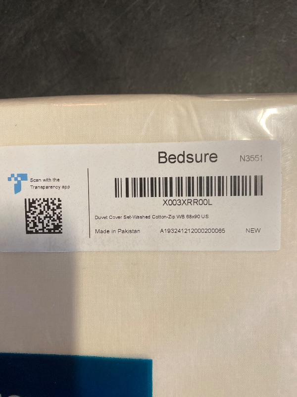 Photo 1 of Bedsure 100% Washed Cotton Duvet Cover Twin Size - Cream Minimalist Cotton Duvet Cover Linen Like for All Seasons - GentleSoft™ Plain Simple Bedding (Cream, Twin, 68"x90")