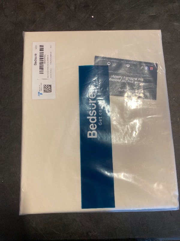 Photo 1 of Bedsure 100% Washed Cotton Duvet Cover Twin Size - Cream Minimalist Cotton Duvet Cover Linen Like for All Seasons - GentleSoft™ Plain Simple Bedding (Cream, Twin, 68"x90")