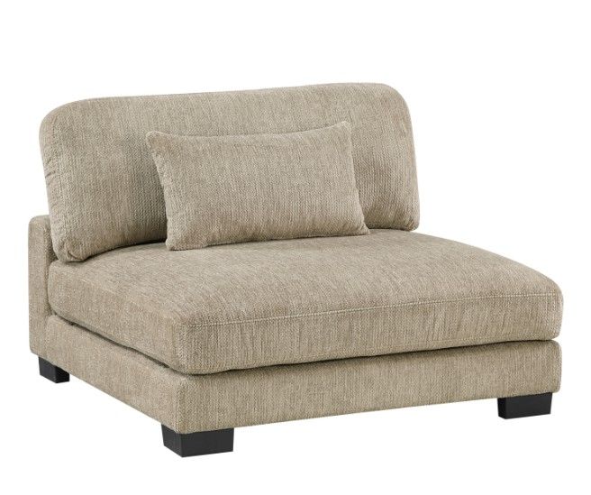 Photo 1 of Armless Chair With Head Rest - Can Be Combined With Homelegance Beige Subair 135"W Modern Microfiber Modular Sectional Sofa with Ottoman