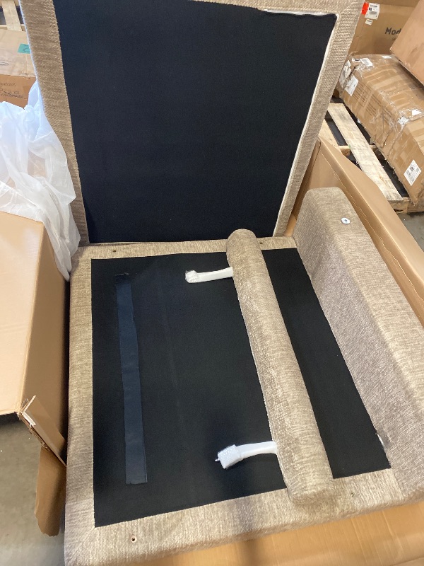 Photo 1 of Armless Chair With Head Rest - Can Be Combined With Homelegance Beige Subair 135"W Modern Microfiber Modular Sectional Sofa with Ottoman