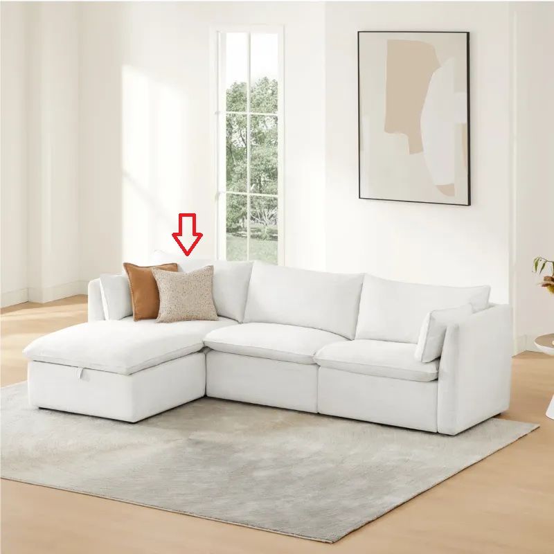 Photo 1 of Corner Piece To Dackdown 114'' W 4-Piece Upholstred Sectional