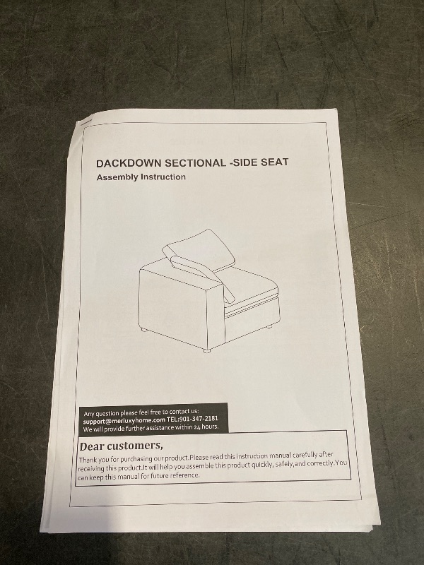 Photo 1 of Corner Piece To Dackdown 114'' W 4-Piece Upholstred Sectional