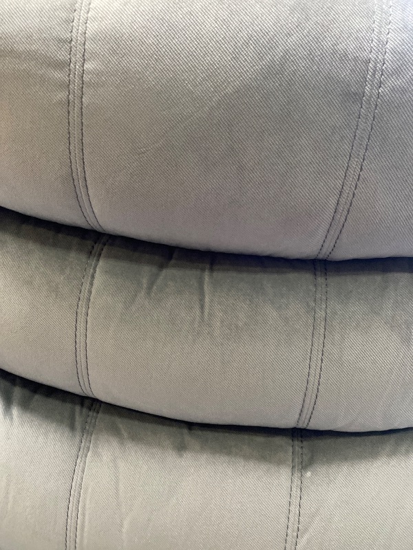 Photo 1 of Jim Grey Upholstered Reclining Living Room Sofa
