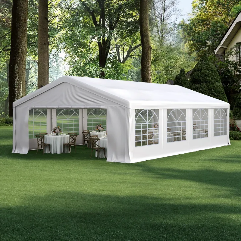 Photo 1 of Frame For 20FT×30FT Metal Party Tent, Heavy Duty Outdoor Wedding Gazebo