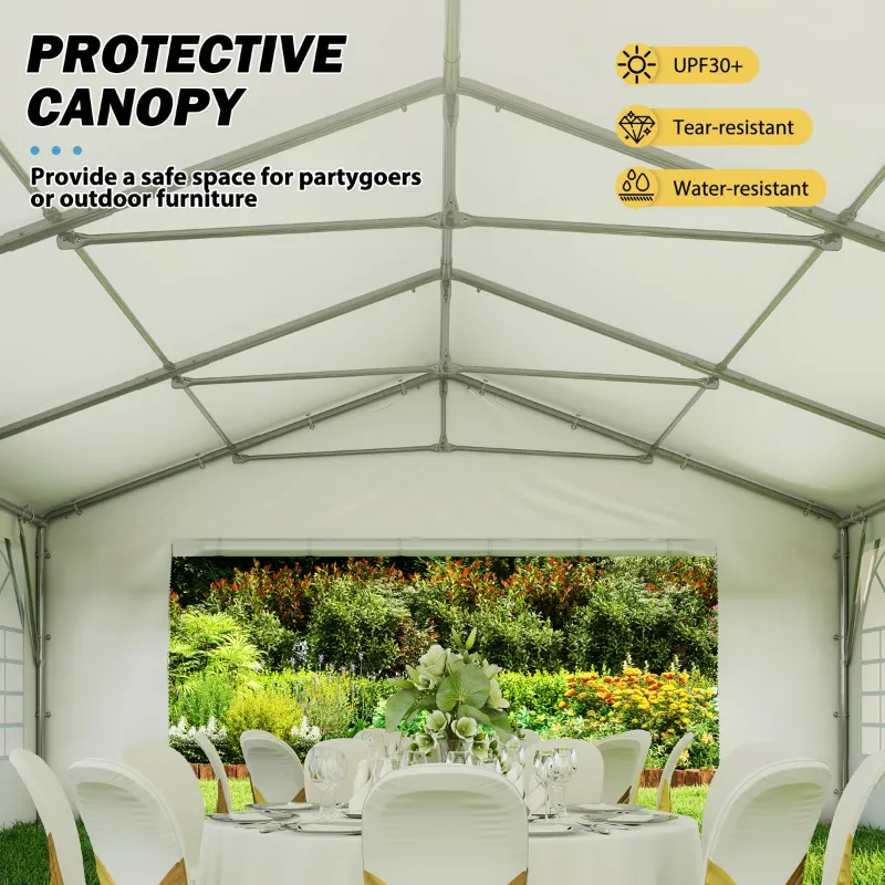 Photo 1 of Frame For 20FT×30FT Metal Party Tent, Heavy Duty Outdoor Wedding Gazebo