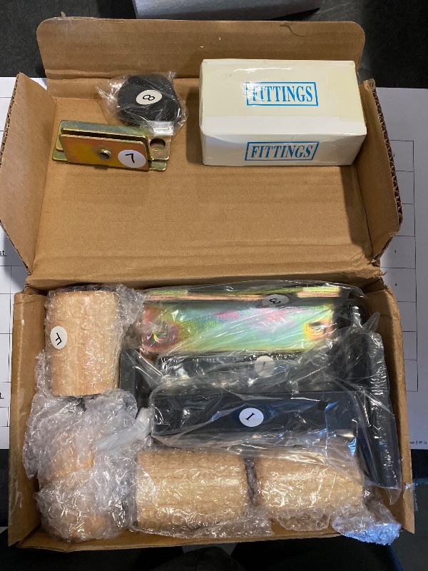 Photo 1 of Box 2 of 2 - Frame Only To a  Issabell Upholstered Platform Bed With Wood Slats