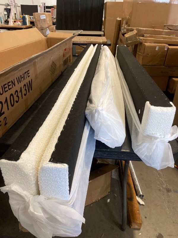 Photo 1 of Box 2 of 2 - Frame Only To a  Issabell Upholstered Platform Bed With Wood Slats