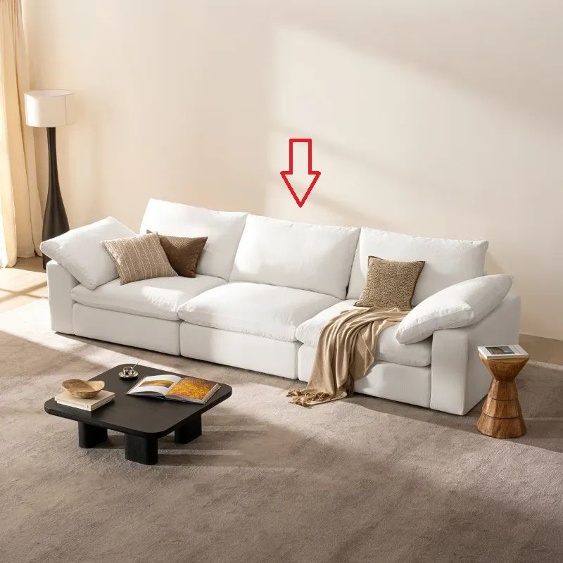 Photo 1 of Armless Chair - Can Connect To 110.2" 3 Seater Cloud Couch, Oversized Modular Sectional Sofa, Wide & Deep Seat Sofas For Living Room